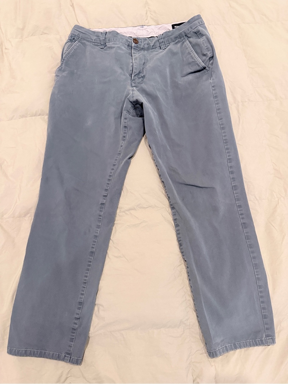 Bonobos Men’s Stretch Washed Chinos Blue After Midnight 33x30 (Measures 28")